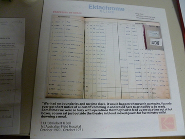 Film, Admission and Discharge Book
