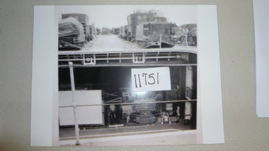 Photograph, Lower deck with movie screen