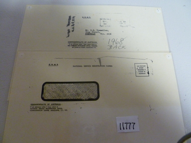 Document, Call-up Notice, 1968