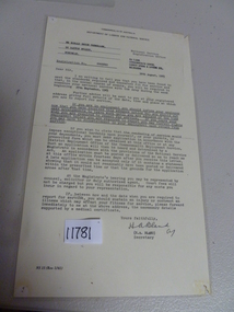 Letter, Department of Labour and National Service - Mr Ronald Bruce Tremellen, 1965