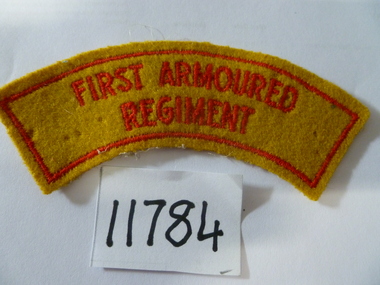 Uniform - Uniform patch, First Armoured Regiment
