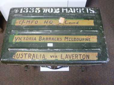 Equipment - Equipment, Army, Metal Trunk