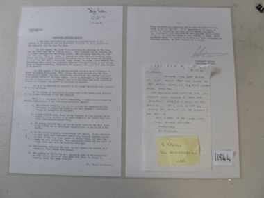 Document, C.O's message, 20/08/1966 12:00:00 AM