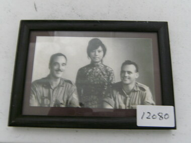 Photograph, Two Soliders And A Lady