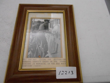 Photograph, Frank Doezema Jr Memorial, 1969