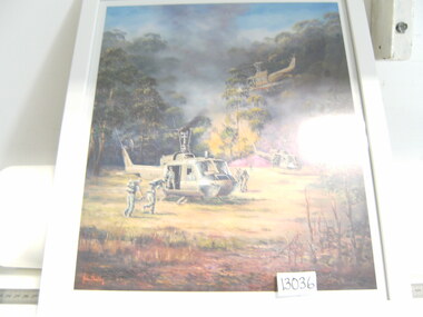 Print, Coloured Print of Battle