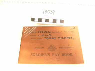 Booklet, Soldier's Paybook