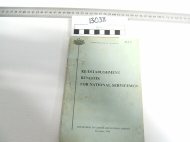 Booklet, Department of Labour and National Service, 1966 December