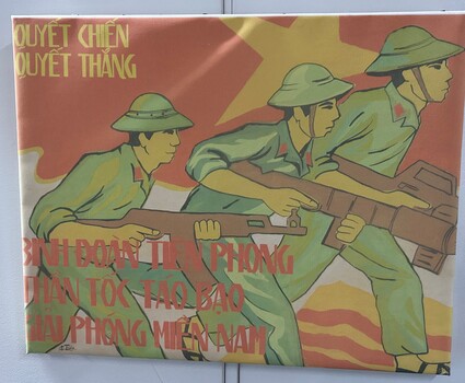 Propaganda Poster: Determination and Victory