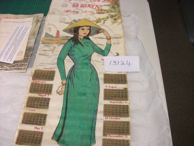 Memorabilia - Calendar, silk