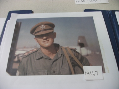 Photograph, Captain John White, AATTV, arrives in Vietnam, January 1968, 1/01/1968 12:00:00 AM
