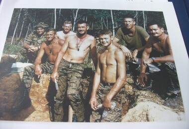 Photograph, Leadership group the day before the Battle of Ngok Tavak, 9/05/1968 12:00:00 AM