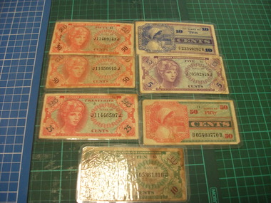 Currency, Various US Military Payment Certificates