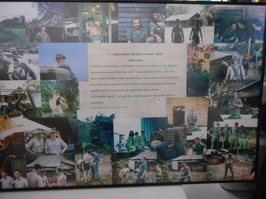 Photograph, Framed Collage, 1st Australian Reinforcement Unit 1968-69, 1968/69