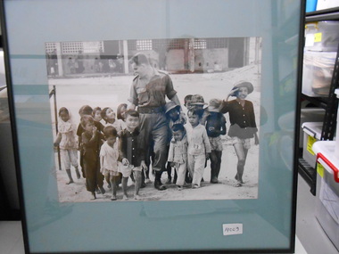 Photograph - Lt Peter Arnison And Children
