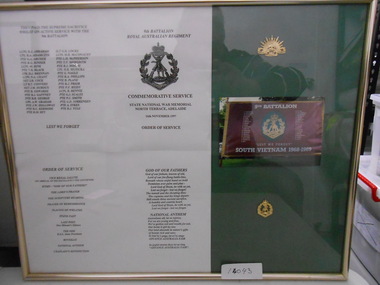 Document, 9 RAR Commemorative Service