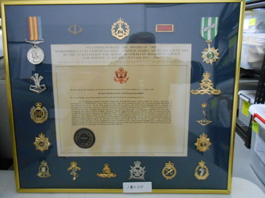 Document, 1 RAR Unit Citation Commemoration