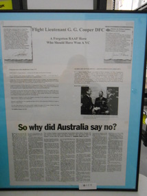 Document, FLT LT G.G. Cooper DFC