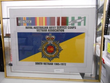 Banner, Framed Banner, Royal Australian Army Service Corps