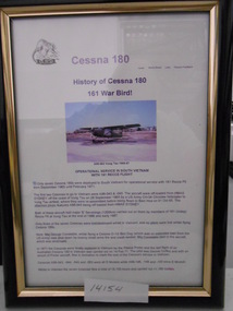 Document, History of Cessna 180 - 161 War Bird