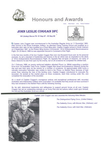 Document, John Leslie Coggan DFC