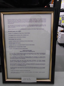 Document, 161 Recce Flt US & Vietnamese Awards