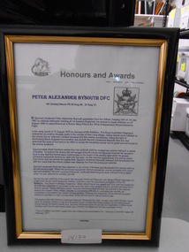 Document, Peter Alexander Bysouth DFC