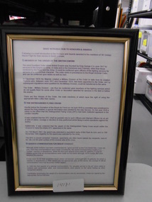 Document, Brief Introduction to Honours and Awards