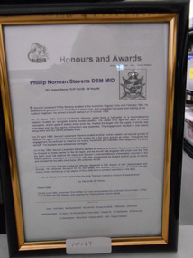 Document, Phillip Norman Stevens DSM MID