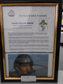 Document, Robert William Askew (Queen's Commendation)