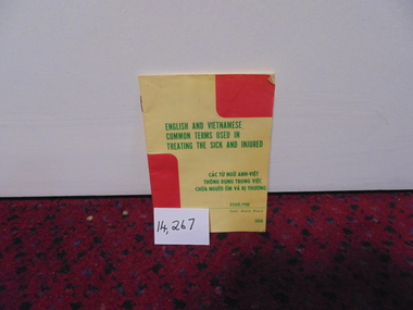 Booklet, English and Vietnamese Common Terms used