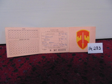 Card, Ration Card