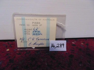 Document, Leave Pass