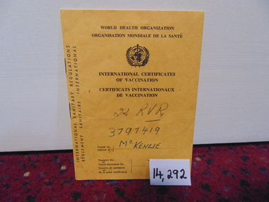 Booklet - Vaccination  Certificate