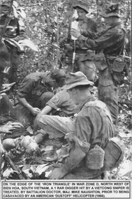 Photograph, Hit By VC Sniper