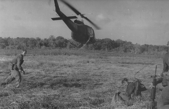 A photograph of Diggers from 11 Platoon D Company 6 RAR on Operation Portsea, South East of the Australian Task Force Base at Nui Dat.