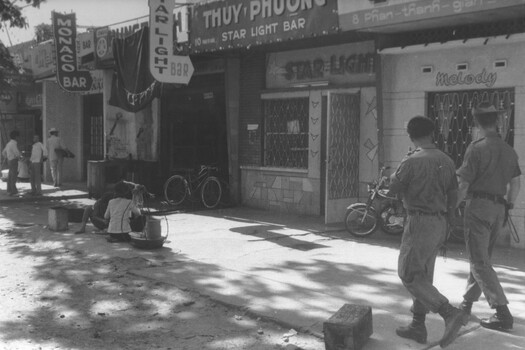 Australian and New Zealand Military Police regularly checked out the premises along the street of bars at Vung Tau  