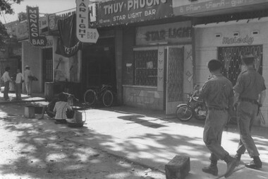 Australian and New Zealand Military Police regularly checked out the premises along the street of bars at Vung Tau  