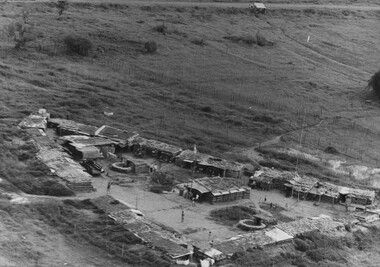 A South Vietnamese Regional Outpost on Vietnams National Route 23 built near a bridge built by Engineers of 1 Australian Task Force Base.