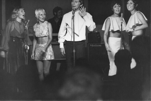 Artists of the Feb-Mar 70 South Australian Concert Party Tamara Osypenko, Beverly Braidwood, Jury Osypenko and the Wills Sisters Anne and Susan. 