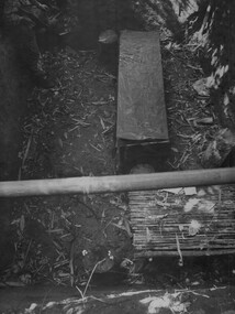 A Digger checks out one of eight in ground operating theatres near the wards at the NVA/VIETCONG K76A Hospital. 