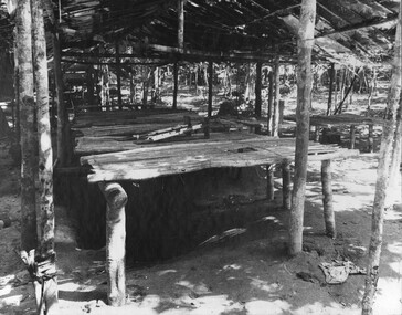 A photograph of the wards at the K76A Hospital captured on the Nui May Tao Mountain by 6 RAR/NZ during Operation Marsden. 