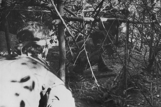 Elements of 6 RAR/NZ (ANZAC) during Operation Marsden, in contact with the NVA/VietCong forces. 