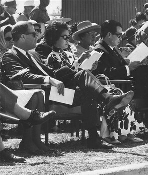 A photograph of Townsville, 18/08/1968.A portion of the Guests at Trooping the 6 RAR Colour.