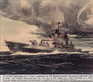Photograph - B&W image, USS Starret