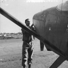 2Lt Tom 'Rockets' Guivarra Mid, a fixed wing pilot with 161 (Indep) Recce Flt at the 1st Australian Task Force Base. 