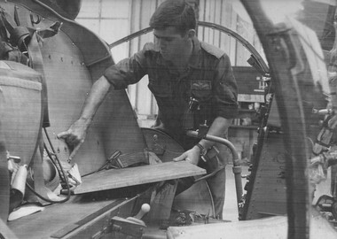2Lt Peter Bysouth a rotary helicopter wing pilot with 161 (Indep) Recce Flt stationed at 1st Australian Task Force Base.