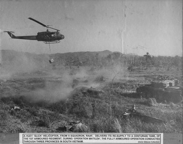 Photograph - B&W image, Tank Re-Supply