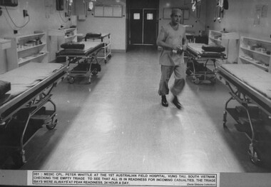 Photograph, Checking the Empty Triage