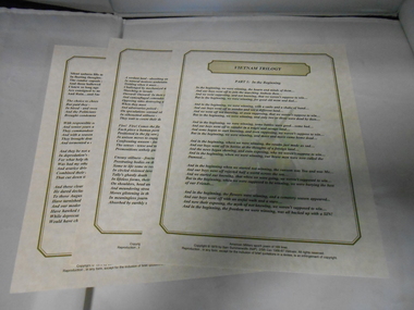 Document - Poetry, VIETNAM TRILOGY, 1966
